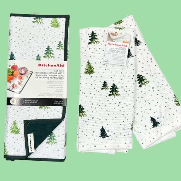 KitchenAid - 4/$98 - ‘Winter Wonderland’ drying mats (2).  NWT *Last One! - Picture 3 of 3